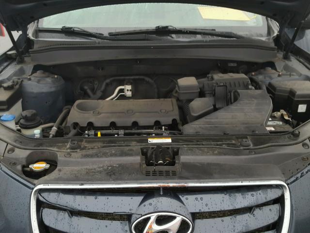 5XYZGDAB0BG083064 - 2011 HYUNDAI SANTA FE G BLUE photo 7