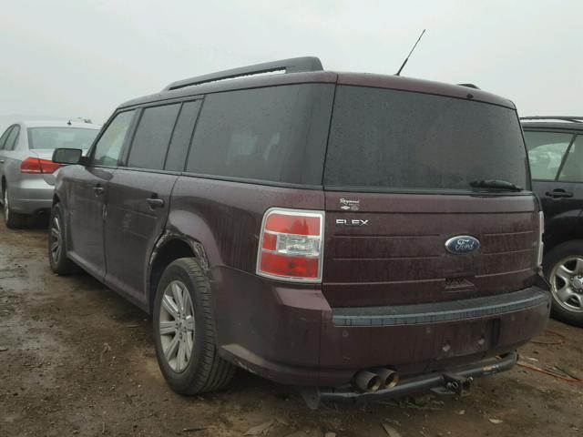 2FMGK5BC0BBD28156 - 2011 FORD FLEX SE PURPLE photo 3