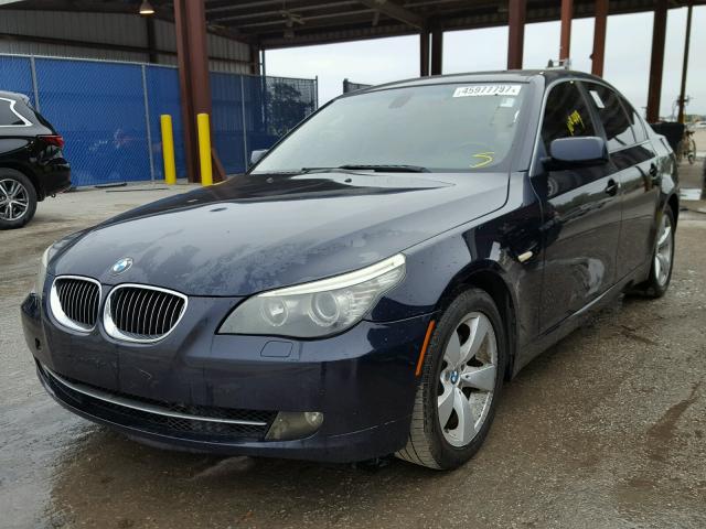 WBANU53548C116923 - 2008 BMW 528 I BLUE photo 2