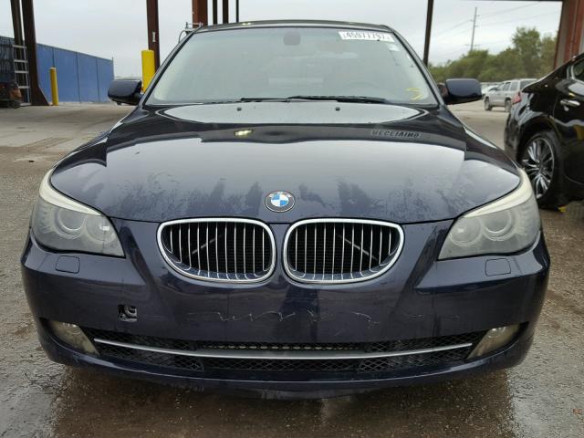 WBANU53548C116923 - 2008 BMW 528 I BLUE photo 9