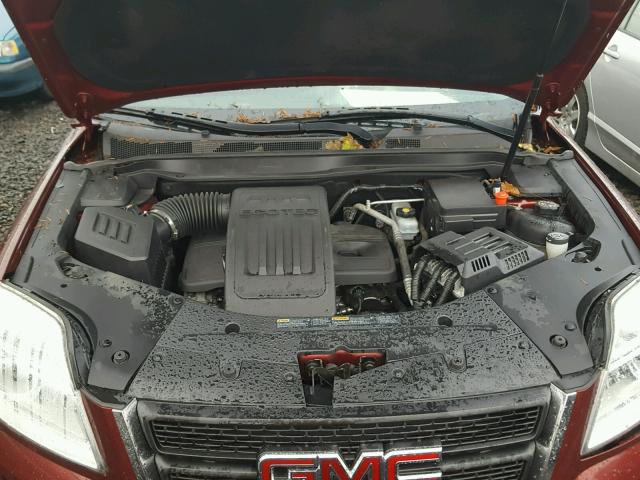 2CTALBEW4A6347736 - 2010 GMC TERRAIN SL RED photo 7