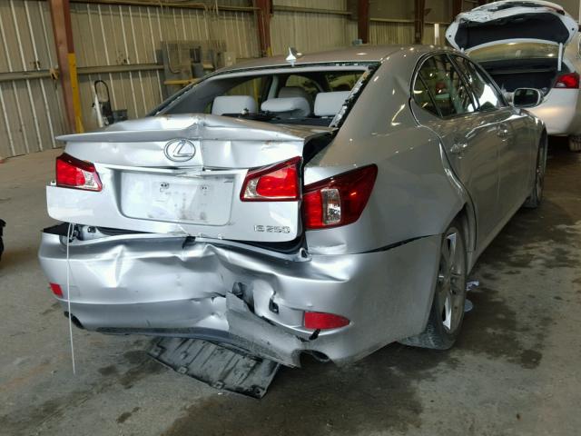 JTHBF5C2XC5178473 - 2012 LEXUS IS 250 SILVER photo 4