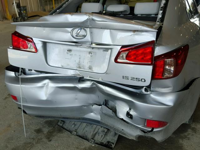 JTHBF5C2XC5178473 - 2012 LEXUS IS 250 SILVER photo 9