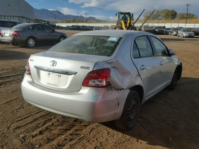 JTDBT923X71044930 - 2007 TOYOTA YARIS SILVER photo 4