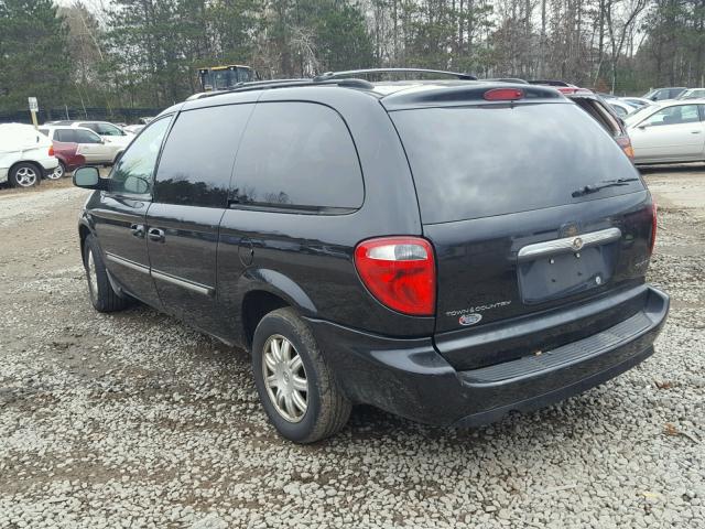 2A4GP54L57R185278 - 2007 CHRYSLER TOWN & COU BLACK photo 3