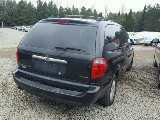 2A4GP54L57R185278 - 2007 CHRYSLER TOWN & COU BLACK photo 4