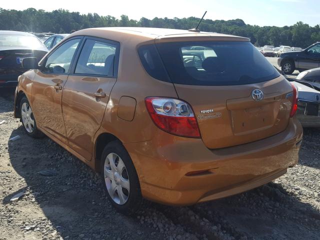 2T1KU40E79C039980 - 2009 TOYOTA MATRIX BAS ORANGE photo 3