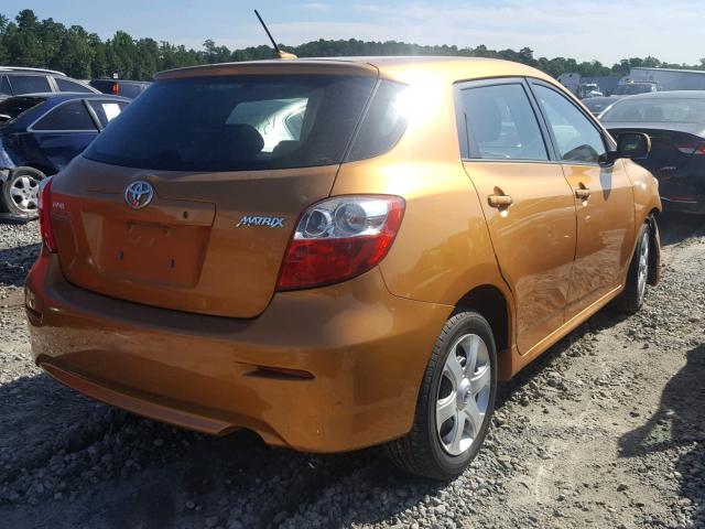 2T1KU40E79C039980 - 2009 TOYOTA MATRIX BAS ORANGE photo 4