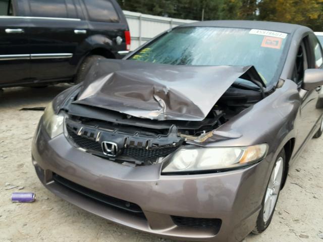 2HGFA1F62AH531305 - 2010 HONDA CIVIC GRAY photo 9