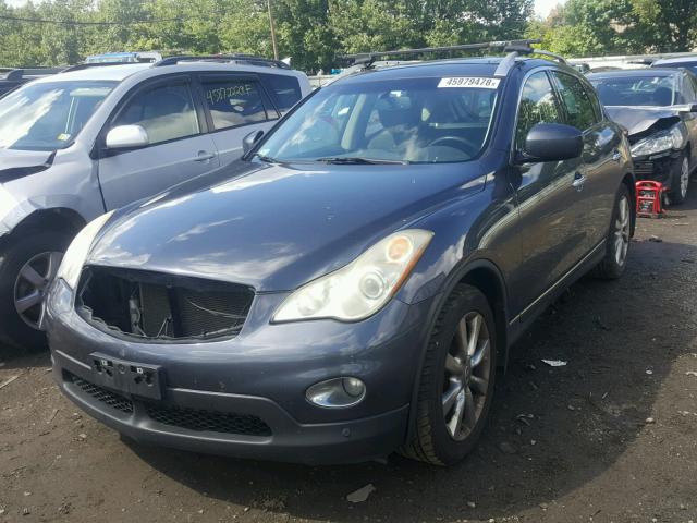 JNKAJ09FX8M361909 - 2008 INFINITI EX35 BASE BLUE photo 2