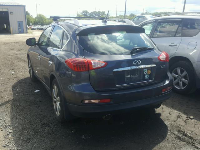 JNKAJ09FX8M361909 - 2008 INFINITI EX35 BASE BLUE photo 3