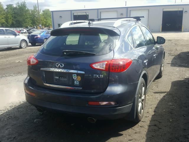 JNKAJ09FX8M361909 - 2008 INFINITI EX35 BASE BLUE photo 4