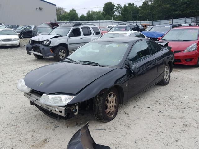 1G8ZP12811Z265500 - 2001 SATURN SC1 BLACK photo 2