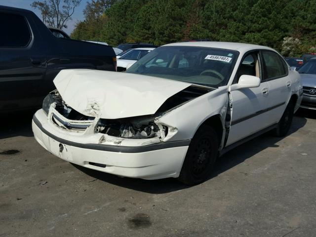 2G1WF55K649361219 - 2004 CHEVROLET IMPALA WHITE photo 2