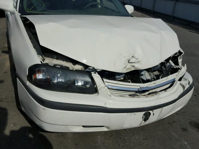 2G1WF55K649361219 - 2004 CHEVROLET IMPALA WHITE photo 9