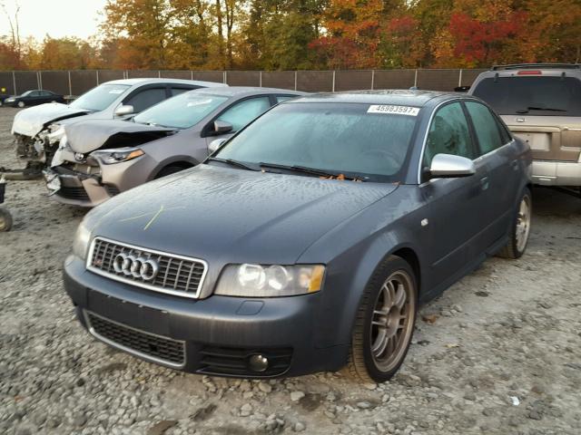 WAUPL68E44A203379 - 2004 AUDI S4 GRAY photo 2