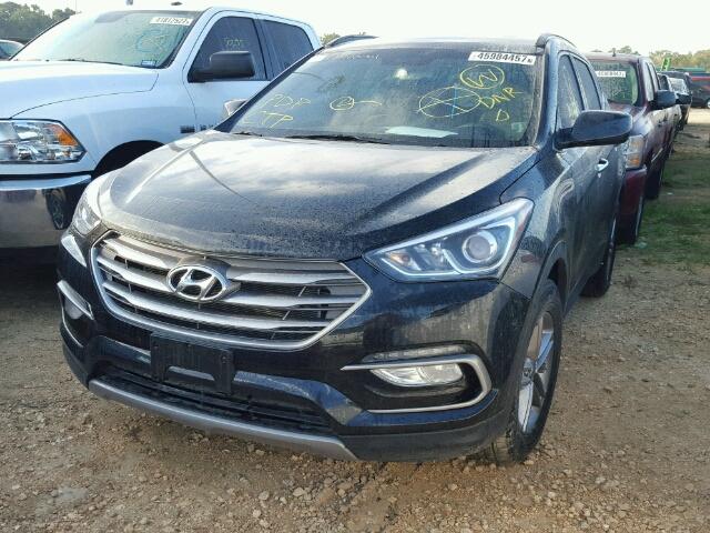 5NMZU3LB6HH031923 - 2017 HYUNDAI SANTA FE S BLACK photo 2