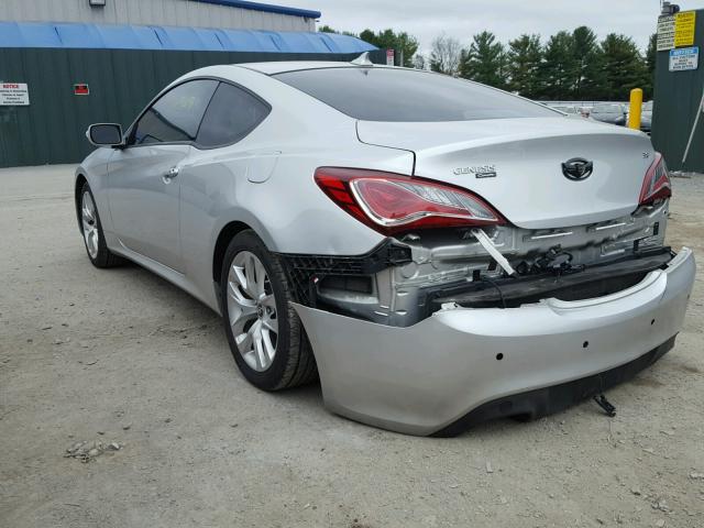 KMHHU6KJ7DU110280 - 2013 HYUNDAI GENESIS CO SILVER photo 3