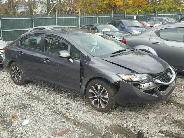 2HGFB2F91DH568900 - 2013 HONDA CIVIC EXL فحمي صورة 1