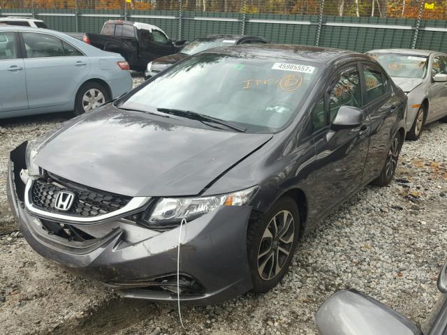 2HGFB2F91DH568900 - 2013 HONDA CIVIC EXL فحمي صورة 2