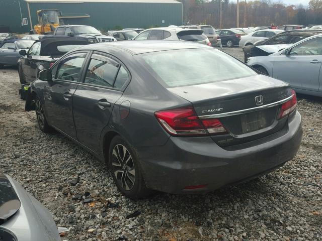 2HGFB2F91DH568900 - 2013 HONDA CIVIC EXL فحمي صورة 3