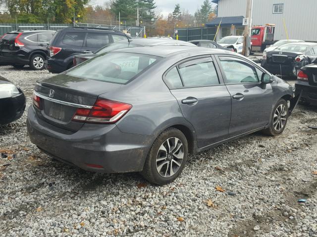 2HGFB2F91DH568900 - 2013 HONDA CIVIC EXL فحمي صورة 4