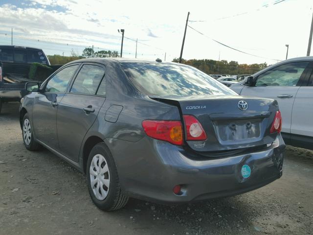 2T1BU40E59C176058 - 2009 TOYOTA COROLLA BA GRAY photo 3