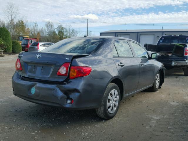 2T1BU40E59C176058 - 2009 TOYOTA COROLLA BA GRAY photo 4