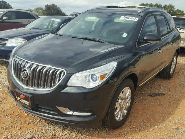 5GAKVBKD7EJ111492 - 2014 BUICK ENCLAVE BLACK photo 2