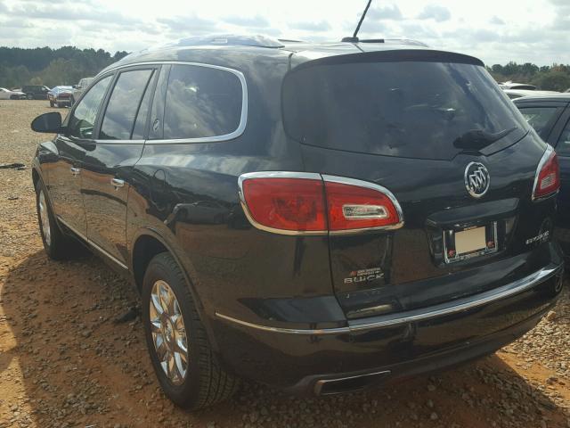 5GAKVBKD7EJ111492 - 2014 BUICK ENCLAVE BLACK photo 3