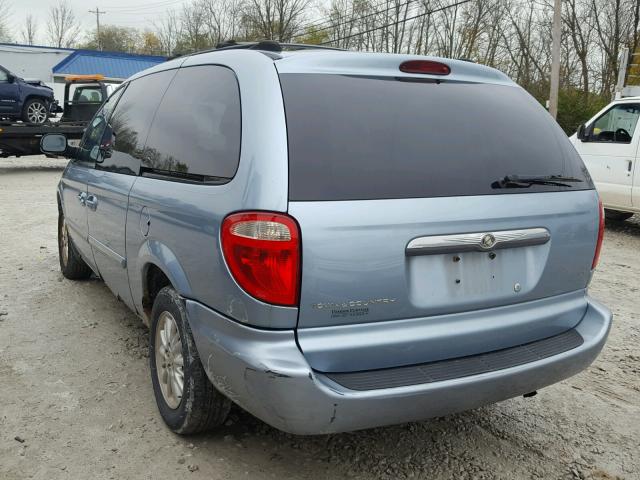 2C4GP74L74R528380 - 2004 CHRYSLER TOWN & COU BLUE photo 3