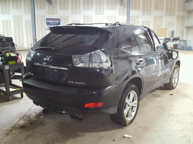 JTJHW31U282066793 - 2008 LEXUS RX 400H BLACK photo 4