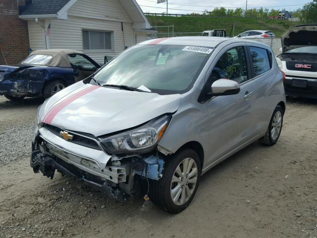 KL8CF6SA8GC613540 - 2016 CHEVROLET SPARK 2LT SILVER photo 2