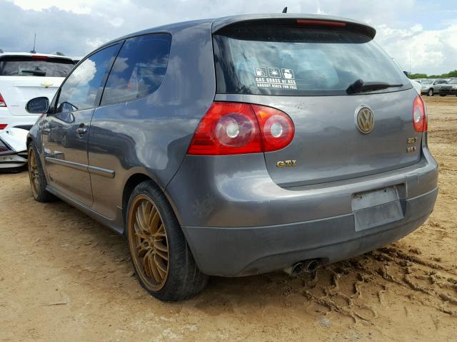 WVWEV71K96W141428 - 2006 VOLKSWAGEN NEW GTI GRAY photo 3