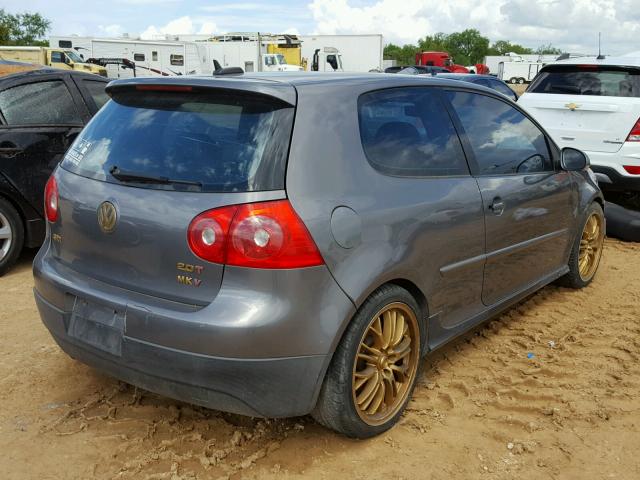 WVWEV71K96W141428 - 2006 VOLKSWAGEN NEW GTI GRAY photo 4