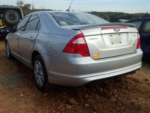 3FAHP0HA8AR365142 - 2010 FORD FUSION SE SILVER photo 3