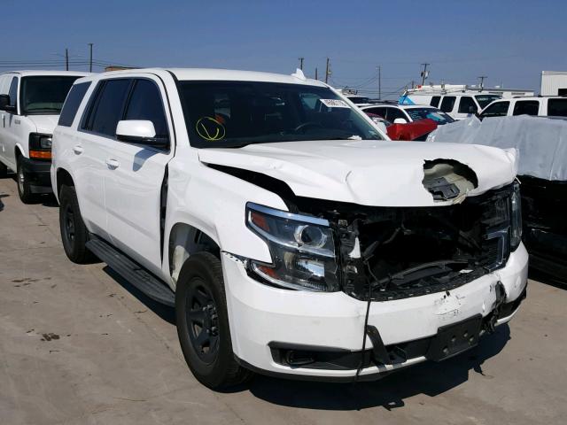 1GNLC2EC0FR582132 - 2015 CHEVROLET TAHOE POLI WHITE photo 1