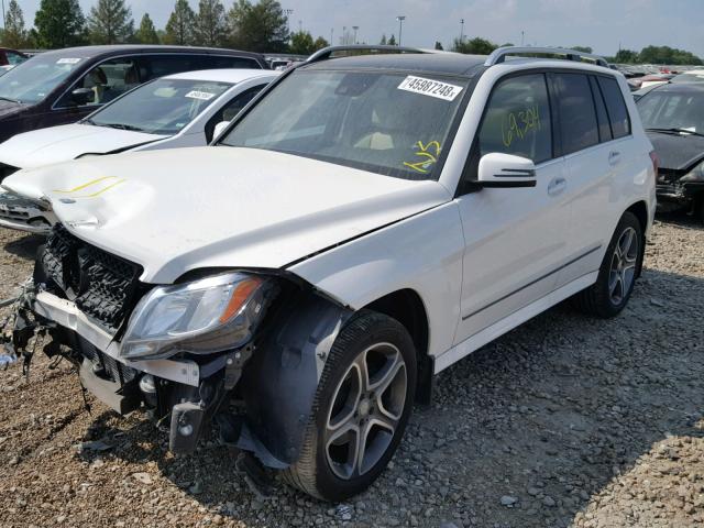 WDCGG0EB4FG398974 - 2015 MERCEDES-BENZ GLK 250 BL WHITE photo 2