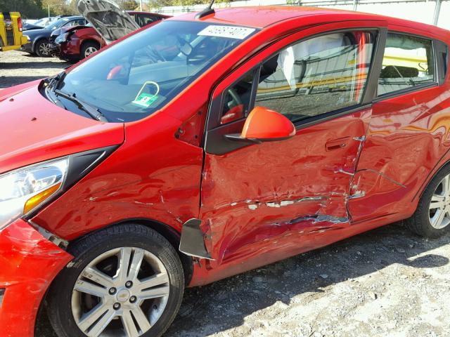 KL8CD6S96DC500788 - 2013 CHEVROLET SPARK 1LT RED photo 10