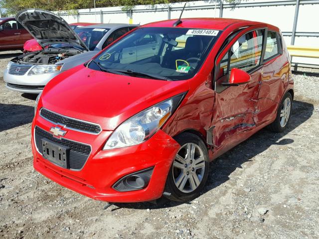 KL8CD6S96DC500788 - 2013 CHEVROLET SPARK 1LT RED photo 2