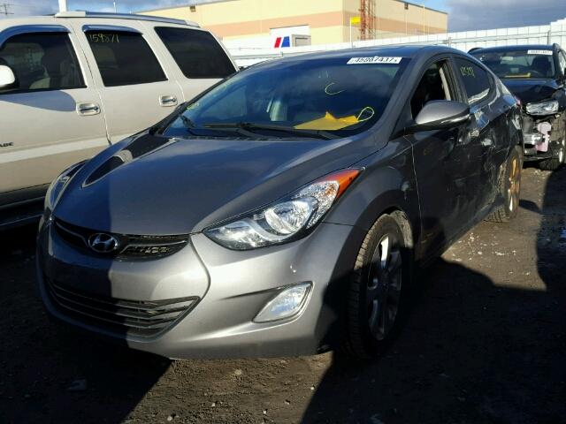 5NPDH4AE2DH206859 - 2013 HYUNDAI ELANTRA GL GRAY photo 2