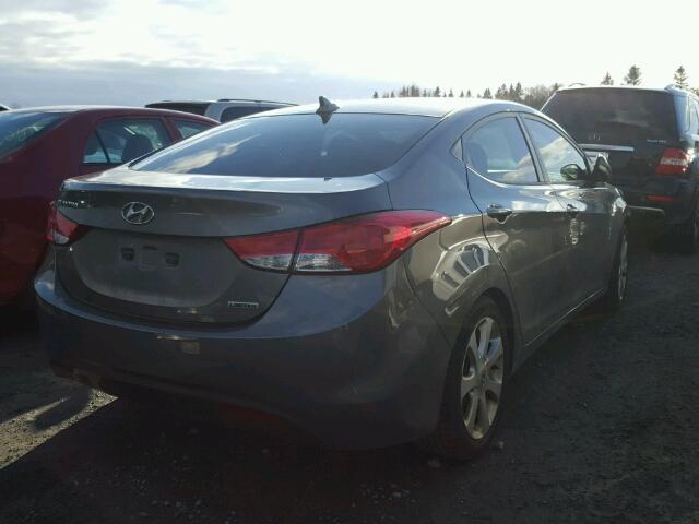 5NPDH4AE2DH206859 - 2013 HYUNDAI ELANTRA GL GRAY photo 4