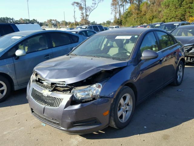 1G1PC5SB5E7416151 - 2014 CHEVROLET CRUZE LT PURPLE photo 2