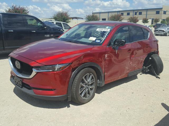 JM3KFADL5H0180452 - 2017 MAZDA CX-5 GRAND RED photo 2