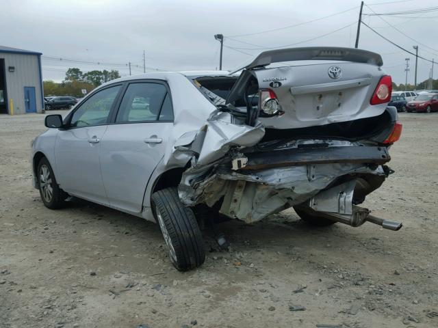 2T1BU4EE4AC330515 - 2010 TOYOTA COROLLA SILVER photo 3