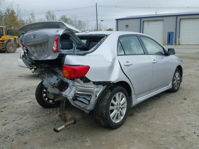 2T1BU4EE4AC330515 - 2010 TOYOTA COROLLA SILVER photo 4