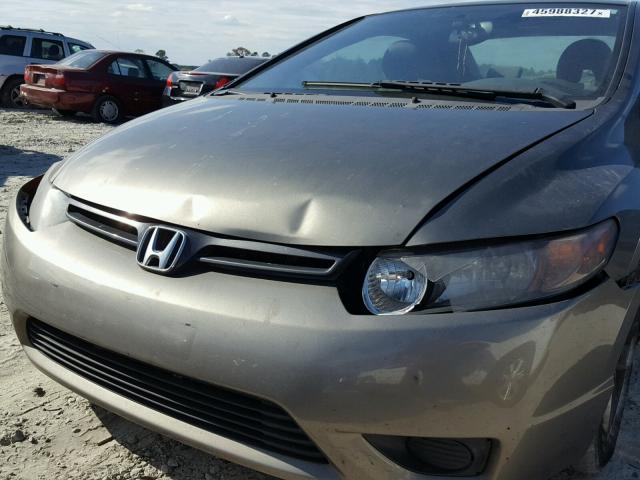 2HGFG12866H546855 - 2006 HONDA CIVIC EX ნაცრისფერი ფოტო 9