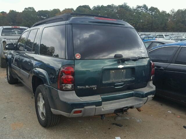 1GNES16S256108968 - 2005 CHEVROLET TRAILBLAZE GREEN photo 3