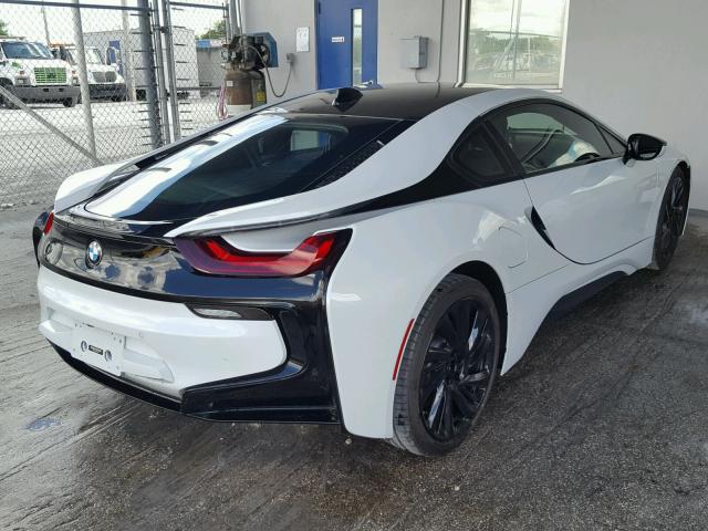 WBY2Z2C53EVX64547 - 2014 BMW I8 WHITE photo 4
