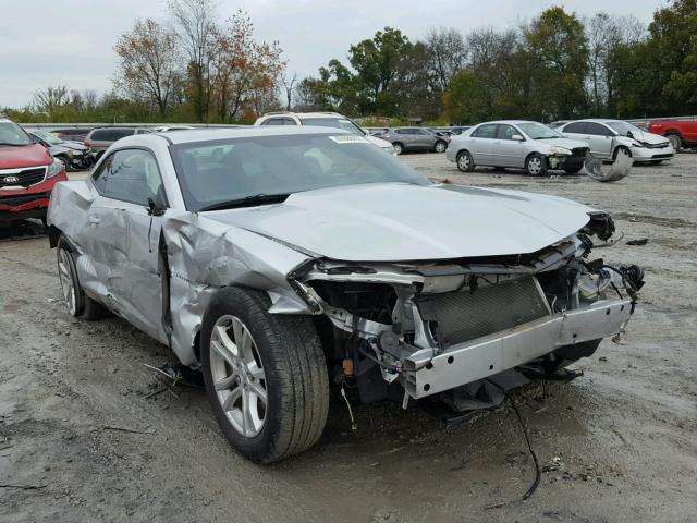 2G1FB1E32F9230756 - 2015 CHEVROLET CAMARO LS SILVER photo 1